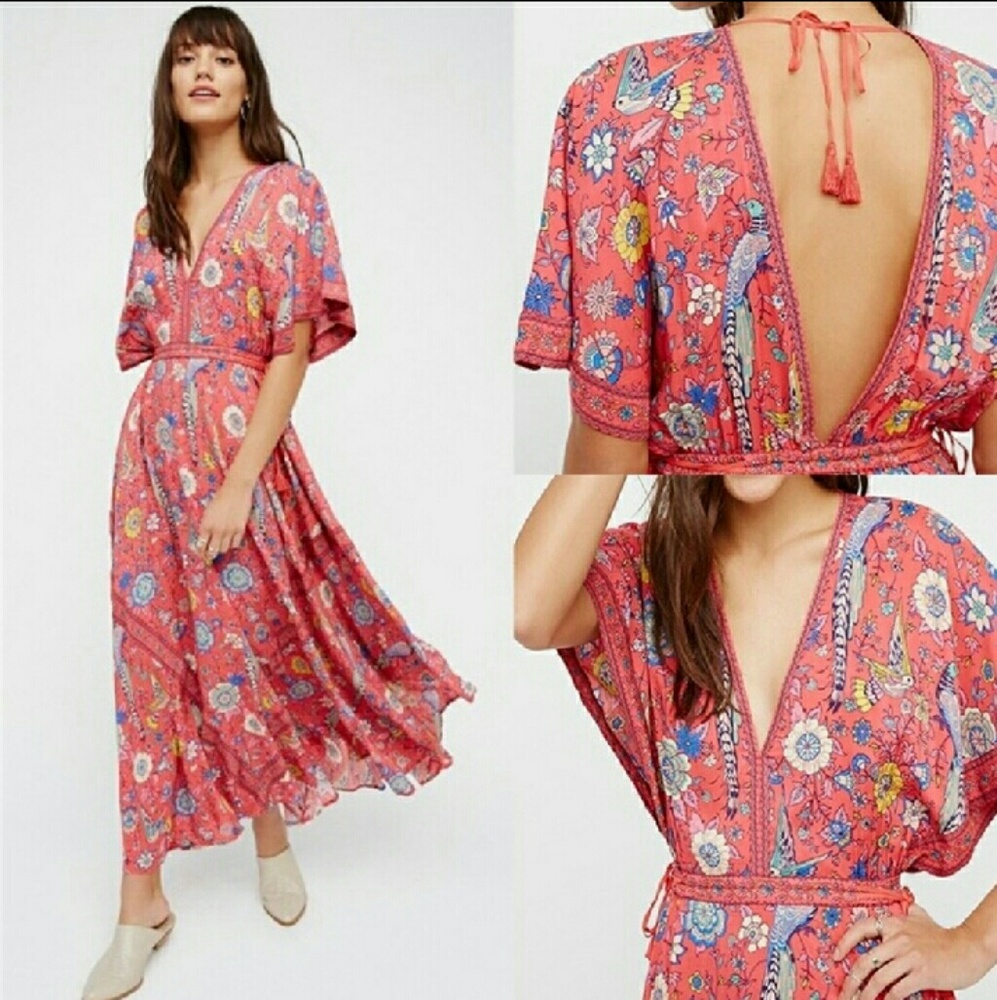 🌷HP🌷 Lovebird Boho Gypsy Maxi Dress